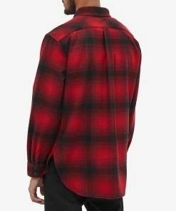 Saint Laurent Oversized Shadow Check Shirt -Outlet Sweaters Store 29 10 2021 JD 666863Y22LA 6463 8 1