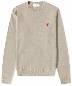 AMI Small A Heart Crew Knit