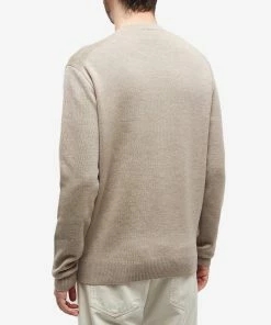 AMI Small A Heart Crew Knit -Outlet Sweaters Store 3 11 22 JF HKS001 001 250 8 1