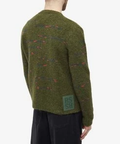 Raf Simons V-Neck Knit -Outlet Sweaters Store 30 01 2023 BLR 231 M828 DGRN 8 1