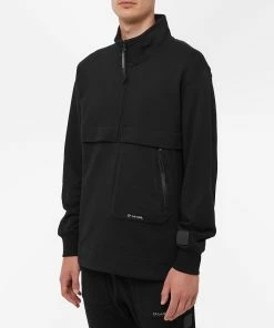 C.P. Company Metropolis Tech Pocket Quarter Zip -Outlet Sweaters Store 30 06 2022 AP 13CMSS001A 005086W 999 8 1