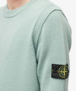Stone Island Lambswool Crew Neck Knit -Outlet Sweaters Store 30 06 2022 SI 7715508A3 V0055 5 1