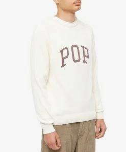 POP Trading Company Arch Logo Crew Knit -Outlet Sweaters Store 30 09 2022 BLR POPAW22 06 001 7 1