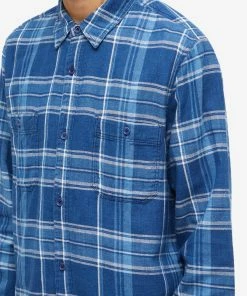 Officine Generale Ahman Check Shirt -Outlet Sweaters Store 30 09 2022 aj w22mshi021 10