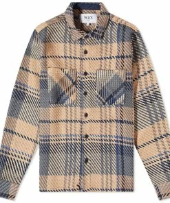 Wax London Whiting Overshirt Spear Check