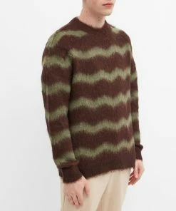 Acne Studios Kristoffer Mohair Stripe Knit -Outlet Sweaters Store 31 01 2022 LL B60221 CU7 3 1