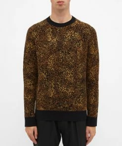 Saint Laurent Leopard Crew Knit 9 Saint Laurent Leopard Crew Knit -Outlet Sweaters Store 31 07 2020 632002 yarb2 1096 7
