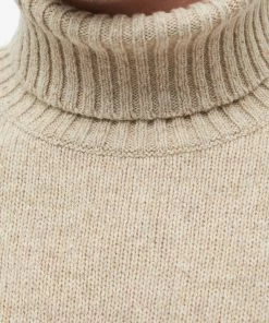 Universal Works Eco Wool Roll Neck Knit -Outlet Sweaters Store 31 08 2022 ML 27401 BGE 10 1
