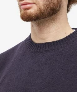 Wood Wood Beckett Lambswool Crew Knit -Outlet Sweaters Store 31 10 2022 jb 12235501 9025 7000 5