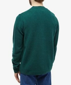 Wood Wood Beckett Lambswool Crew Knit -Outlet Sweaters Store 31 10 2022 jb 12235501 9025 8031 3