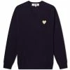 Comme Des Garçons Play Comme Des Garcons Play Gold Heart V-Neck Jumper